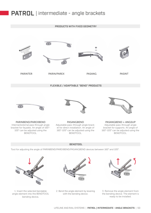 RothoBlaas DRIVE-OVER INTERNAL ANGLE, ADJUSTABLE 105°-165° PARINBEND