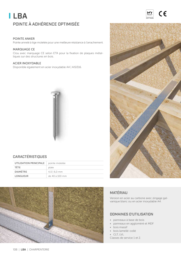 RothoBlaas *CLOU D’ANCRAGE K34° 4X60 HH20006090