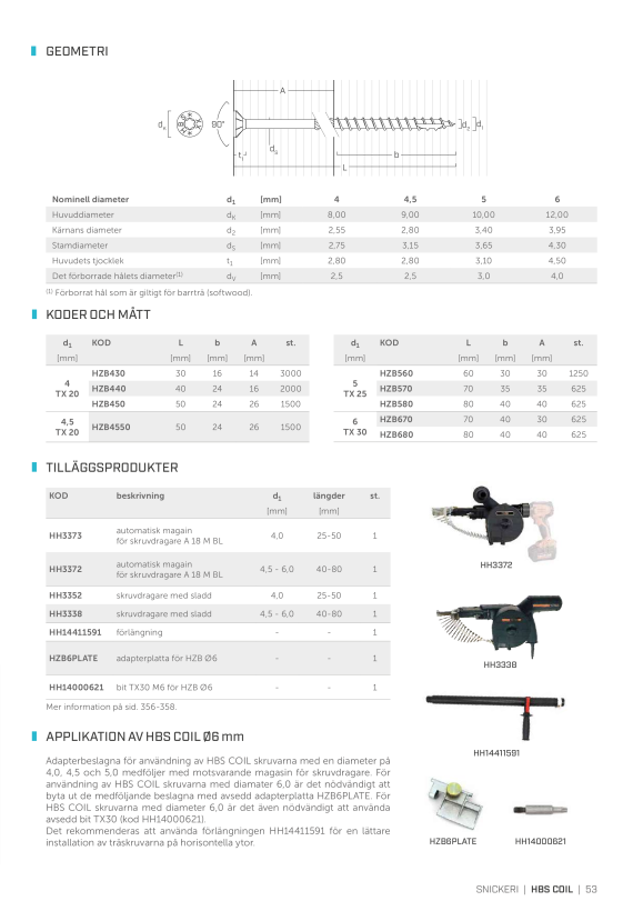 RothoBlaas *TRÄSKRUVAR HBS TX25/5,0X45 HZB545