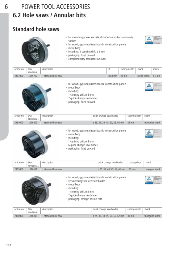 Wolfcraft Elektroinstallations-Lochsäge, Ø 68-100 mm 8918000