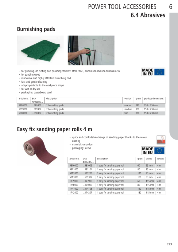 Wolfcraft Schleifschwamm 8790000