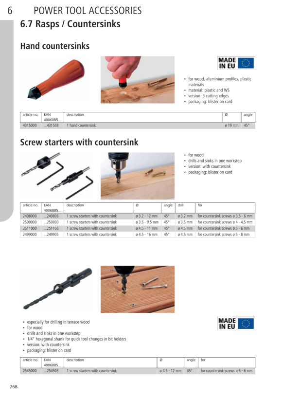 Wolfcraft Verschraubungs-Set Holz, 10-tlg. 2542000