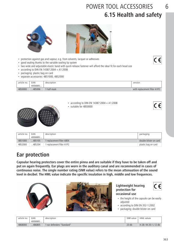 Wolfcraft Standard-Kapselgehörschutz (CE) 4868000