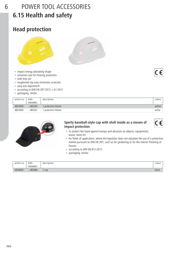 Wolfcraft Arbeitsschutz-Set, 3-teilig (CE) 4871000