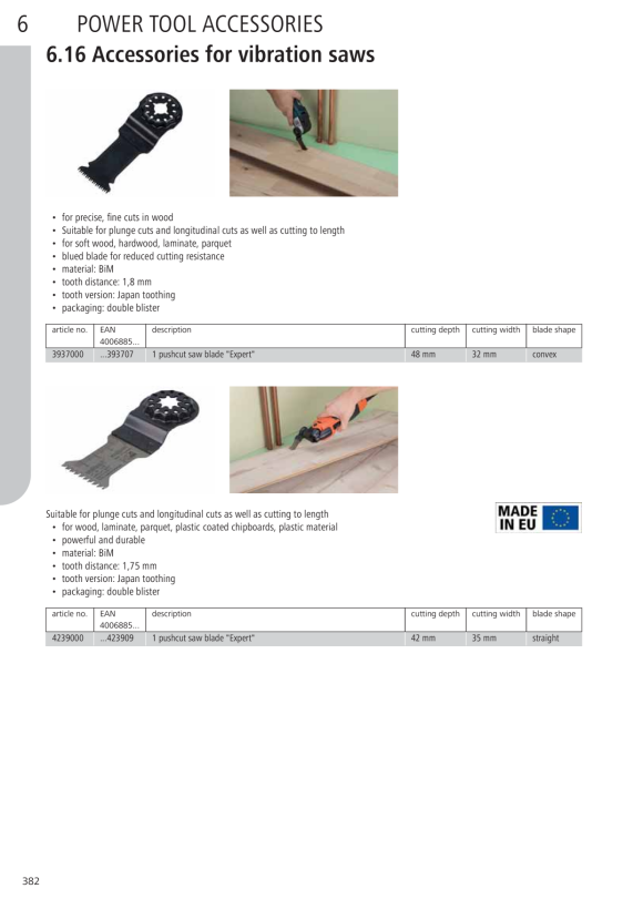 Wolfcraft Tauchsägeblatt ?Expert? BiM, STARLOCK-Aufnahme 4239000