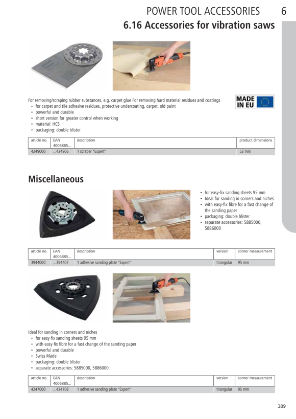 Wolfcraft Schaber ?Expert? HCS, STARLOCK-Aufnahme 4249000