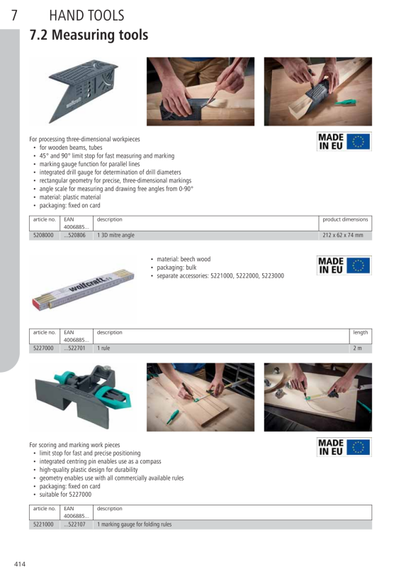 Wolfcraft 3-D-Gehrungswinkel 5208000