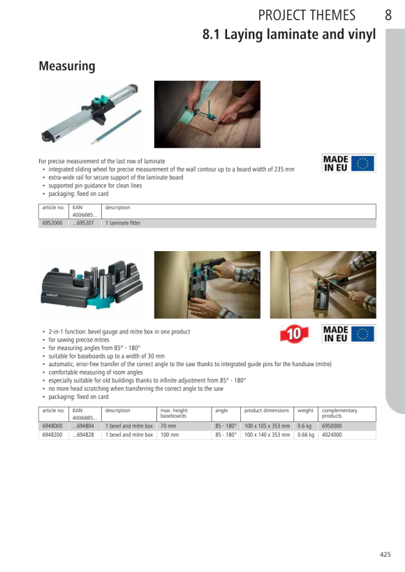 Wolfcraft Laminateinpasser 6952000