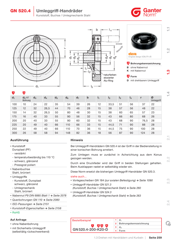 Ganter Präzisions-Scharniere 7580-ALS-55-70-A-D