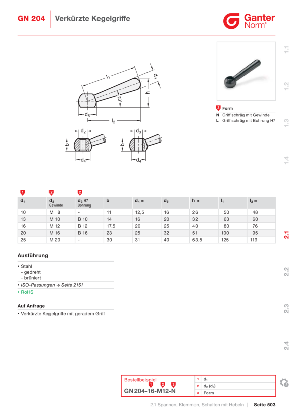Ganter Aluprofile 10B-404010L-N-3-4