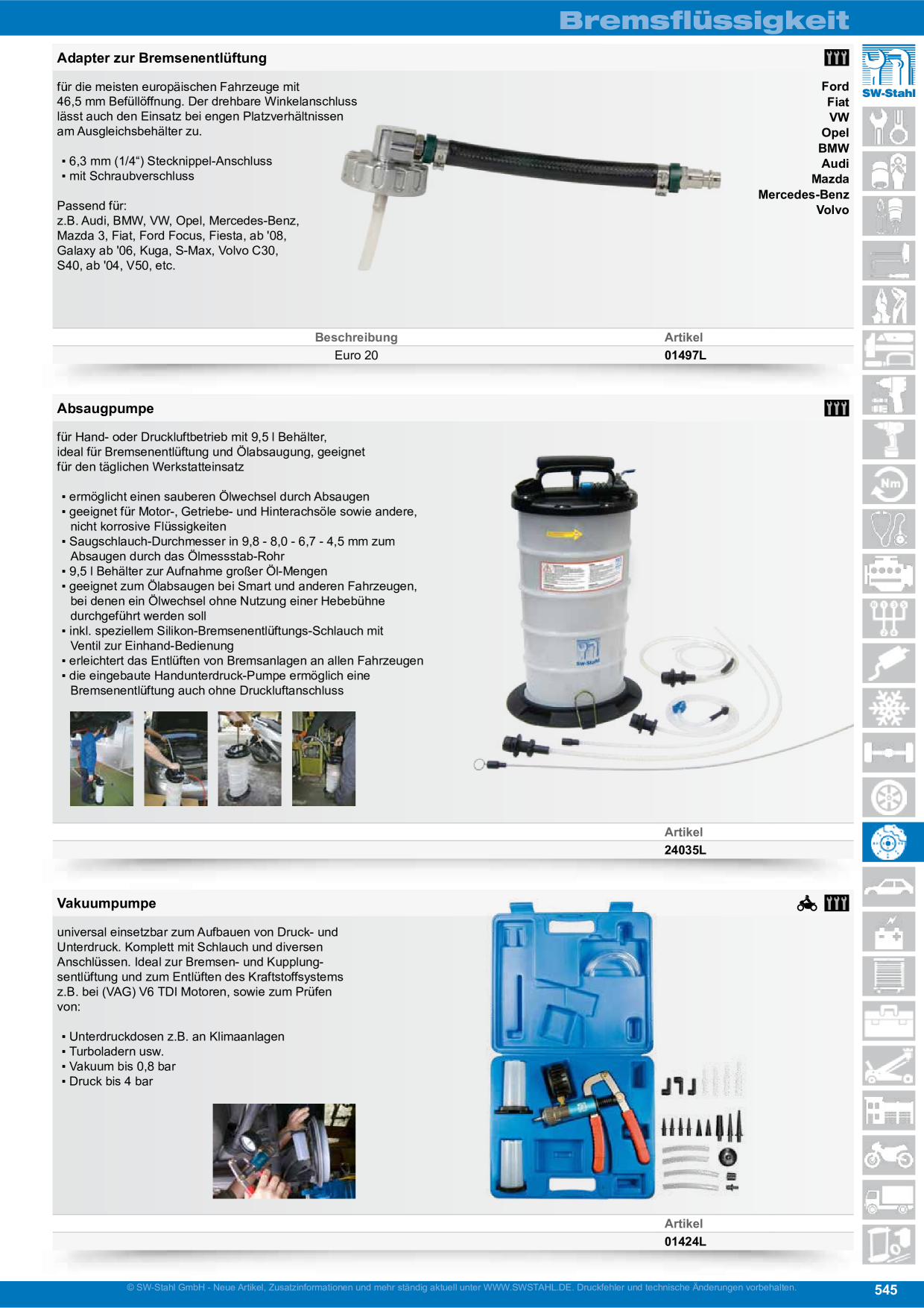 Stahlmaxx Bremsenentlüftungsadapter E20-W - 46,5mm Abgewinkelt Mit Schlauch