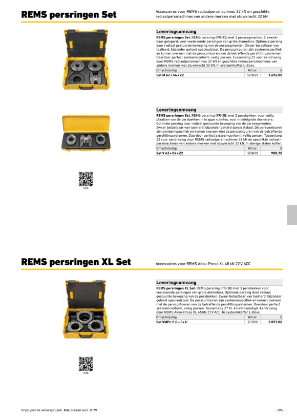 REMS persringen S set 574635 R