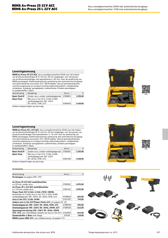 REMS L-Boxx mit Einlage 573/575 573270 R