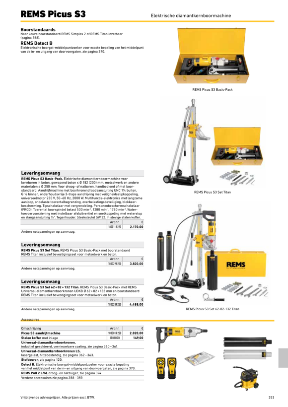 REMS Secco 80 Set +ROLLER’S Mistral 1360 Set 132X04 R220