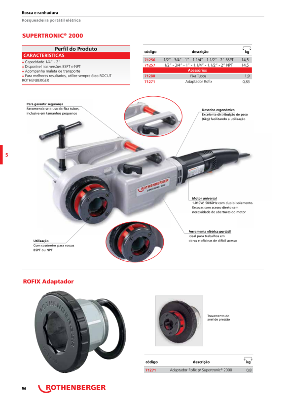Rothenberger Corte de tubo excêntrico 360 1874G2000