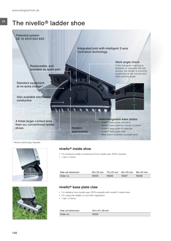 MUNK nivello® inside shoe 85 x 25 mm Model year from 2019 19207