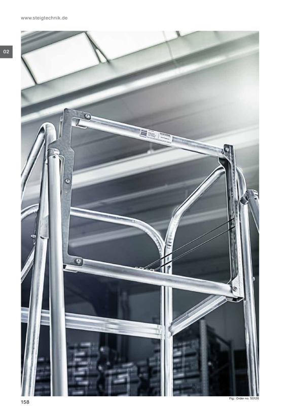 MUNK Platform ladder with castors 4 steps 303104