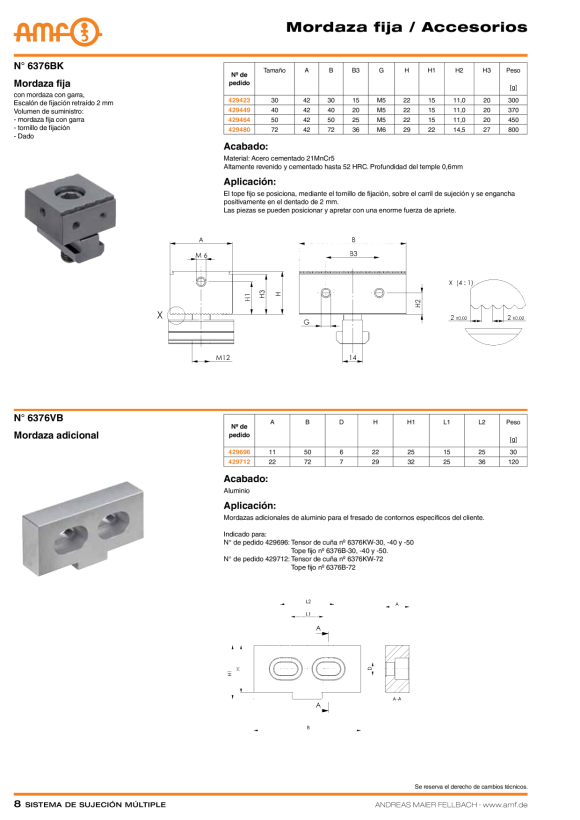AMF 6376Z-01 Juego de adaptadores 429159