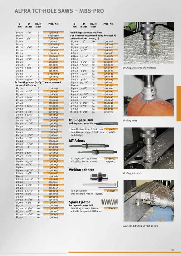 ALFRA Zapasowe sprężyny Ø 6 mm do otwornic HM MBS Pro 0762006