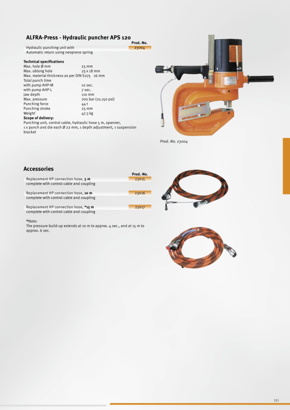 ALFRA Hydraulslangpaket 15 meter 23017
