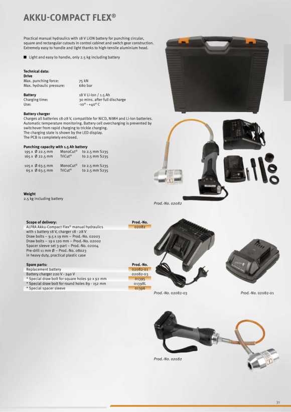 ALFRA Ładowarka 220-240V do akumulatorów Compact Flex® 02082-03