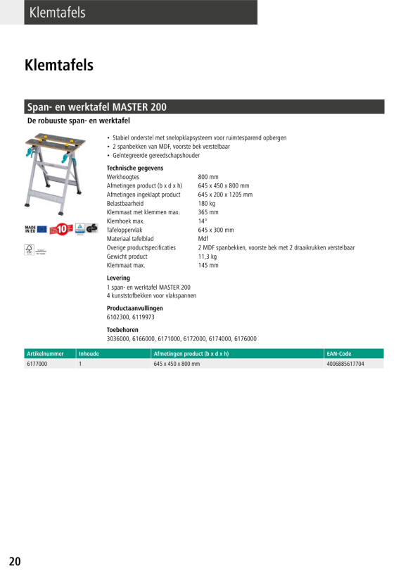 Wolfcraft Multifunktions-Auflagen- und Rollenbock 6102300