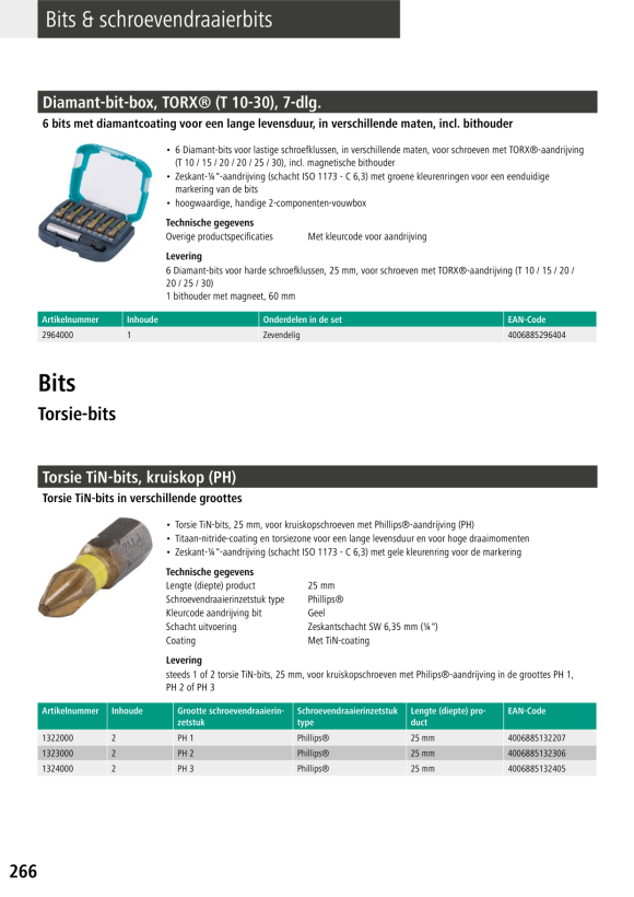 Wolfcraft Bit-Box FIX-GRIP, TORX® (T 10-40), 7-tlg. 2965000