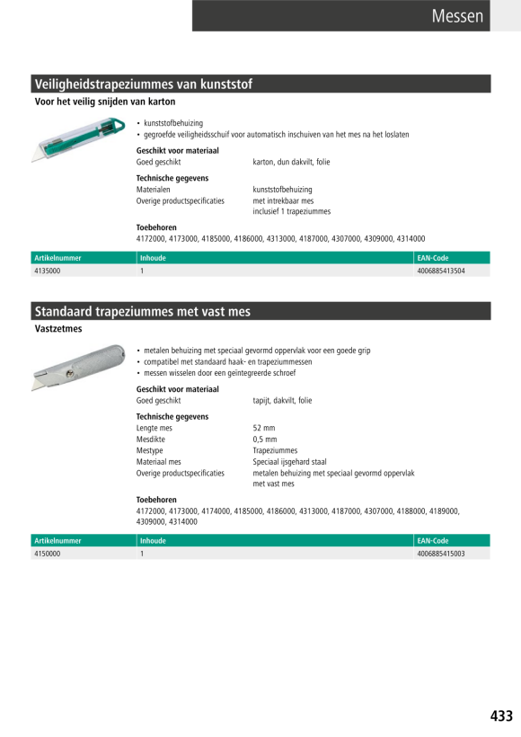 Wolfcraft Profi-Trapezklinge TiN beschichtet 4172000