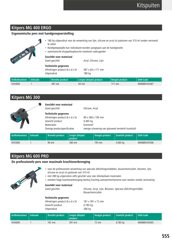Wolfcraft Kartuschenpresse MG 400 ERGO 4354000