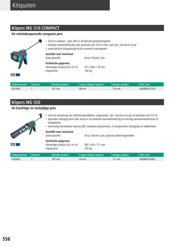 Wolfcraft Kartuschenpresse MG 310 COMPACT 4357000