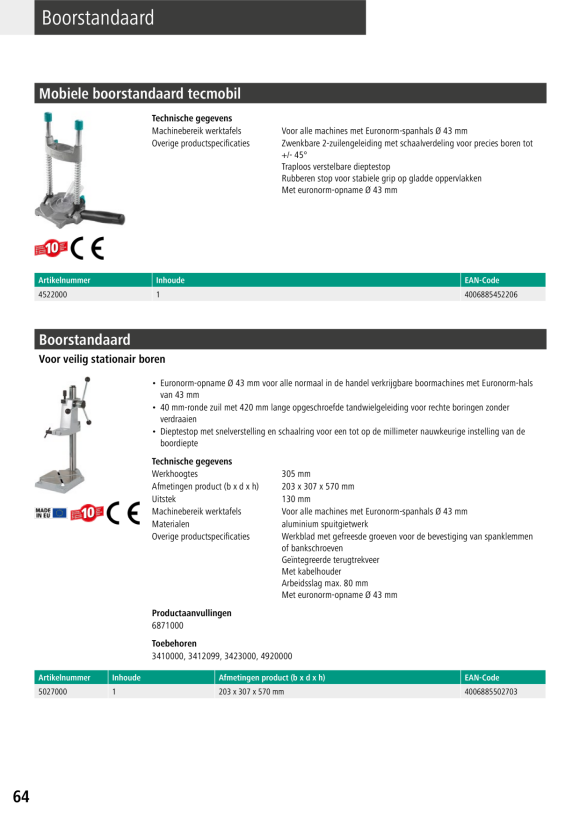 Wolfcraft Tiefenstopp-Set 3-tlg. 4681000