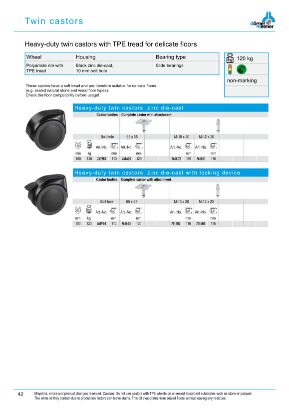 Dörner & Helmer Einfach-Walzenrolle 25mm, KS schwarz, 761441