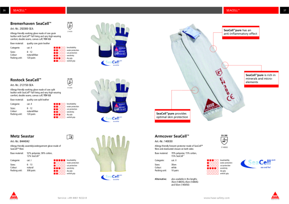 Hase Armcover SeaCell®, Größe L 140050 (T-361383)