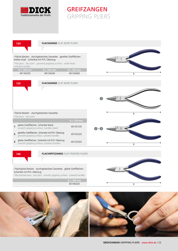 DICK Flachzange Nr.134 40134240