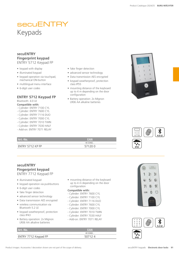 Burg-Wächter Passivtransponder ENTRY 7710 RFID 50710