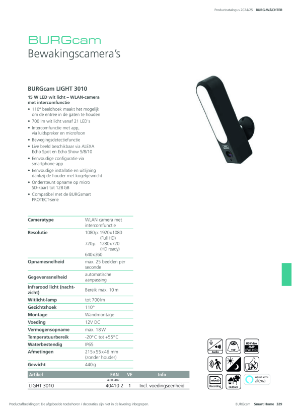 Burg-Wächter Videotechnik BURGcam ZOOM 3061 40390