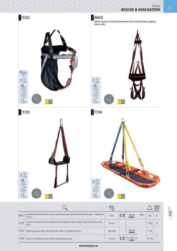 DELTA PLUS SITZ TC105 - SITZ FÜR VERTIKALE BEWEGUNGEN