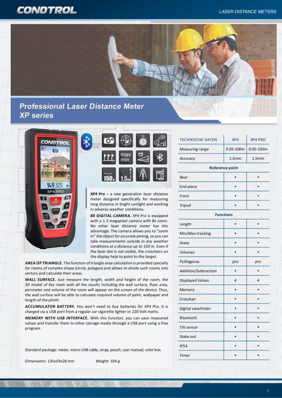 Condtrol Laser-Entfernungsmesser XP4 1-4-73