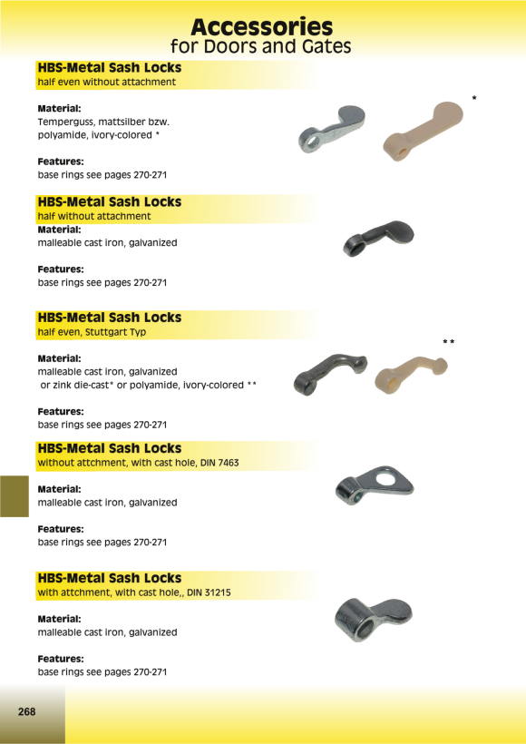 Betz Metall-Vorreiber, ohne Ansatz, mit gegossenem Loch, DIN 7463, verz., Verpackung 100-stückweise, 4240/45 83456