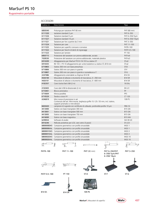 Mahr PT 150, pulsante 6111523