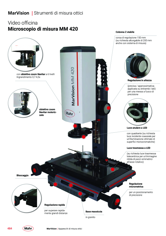 Mahr Obiettivo di attacco 320 v0.75 0,75x, (solo per obiettivo Navitar) 4247021