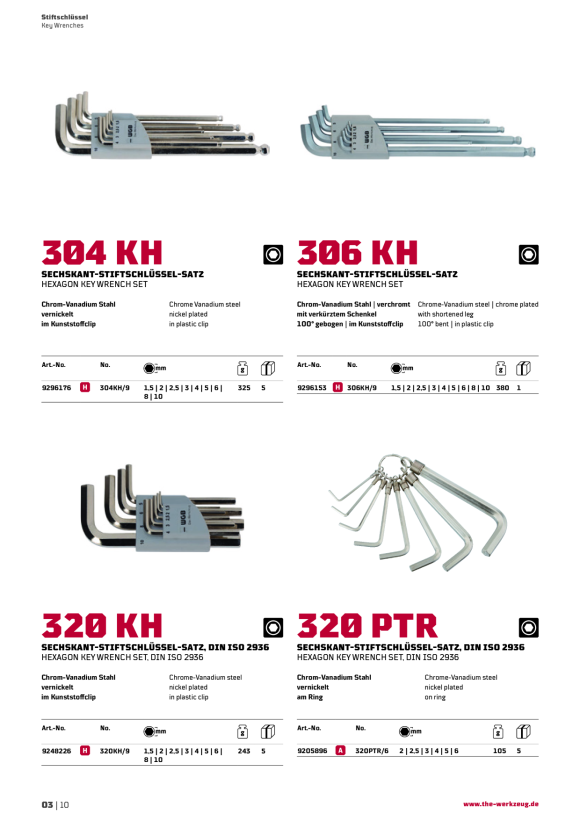 WGB 1/4" STECKSCHL.-EINSATZ, 6KT, KOPF, CV, NR.304 KH 9296176