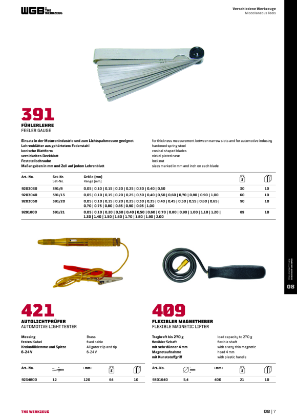 WGB ABZIEHER, MECHANISCH, 2-ARMIG, ÄHNL. NR.498 9293733