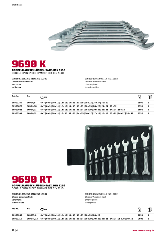 WGB CV, NR.9690 K, 6x7-30x32 MM 96900183
