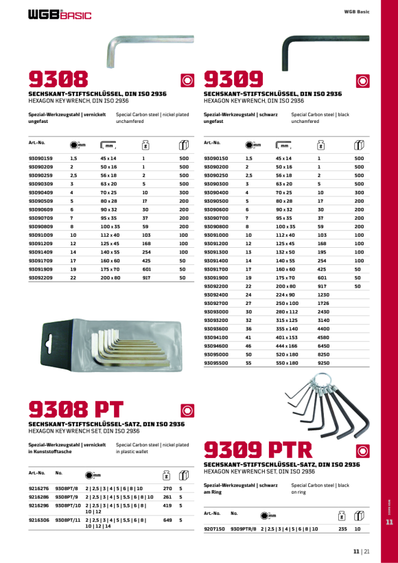 WGB STECKSCHLÜSSEL ABGEWINKELT NR. 9470 94702700