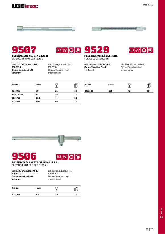 WGB 1/4" VERLÄNGERUNG, BASIC +, CV, NR.9507 9239723