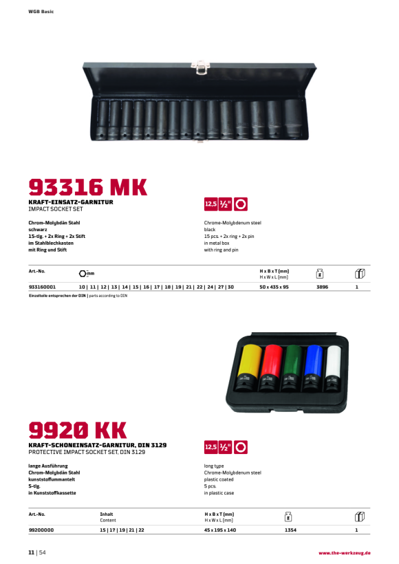 WGB CrMo, NR.9920 KK, BASIC+ 99200000