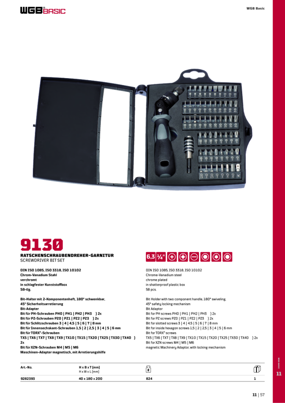 WGB 2K HEFT, SCHRAUBENDREHER, VDE 95913003