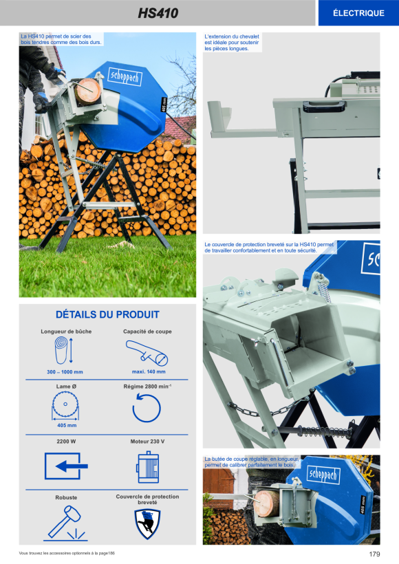 Scheppach Elektro-Wippkreissäge 230V, 2,2kW, 405 mm inkl. Längsanschlag 5905114901
