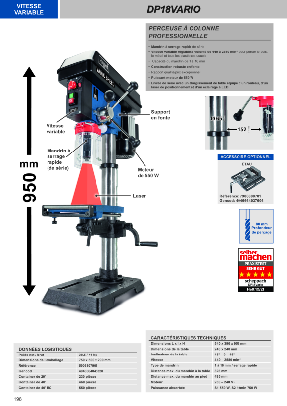 Scheppach Schraubstock 7906800701